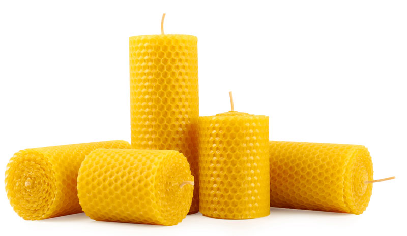 Candele di cera d’api Candele di cera d'api