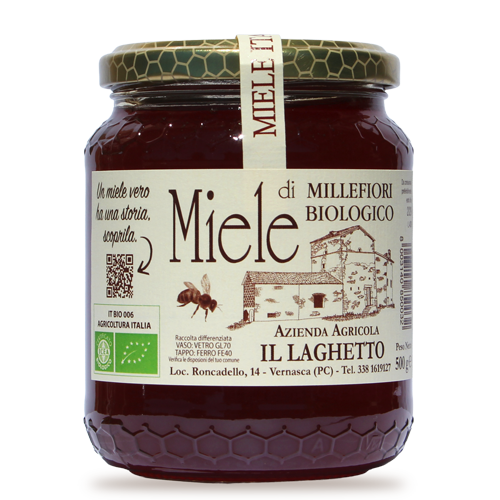 Vasetto di miele millefiori Il Laghetto